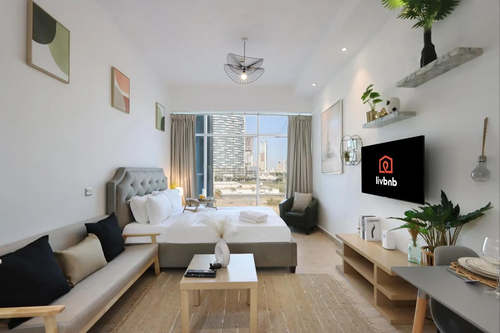 Livbnb - Chic And Cosy Studio With Rooftop Pool, Jvt Dubai 0*,  United Arab Emirates